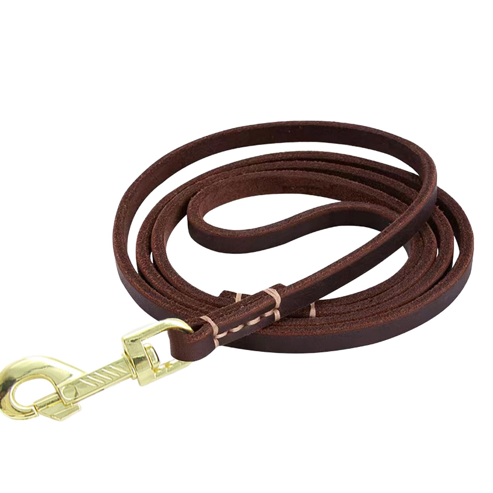 Braided Genuine Leather Dog Leash – 6 ft