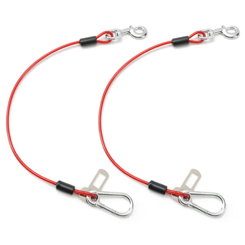 Chew Proof Dog Seat Belt – Stainless Steel Wire, 2 Pack