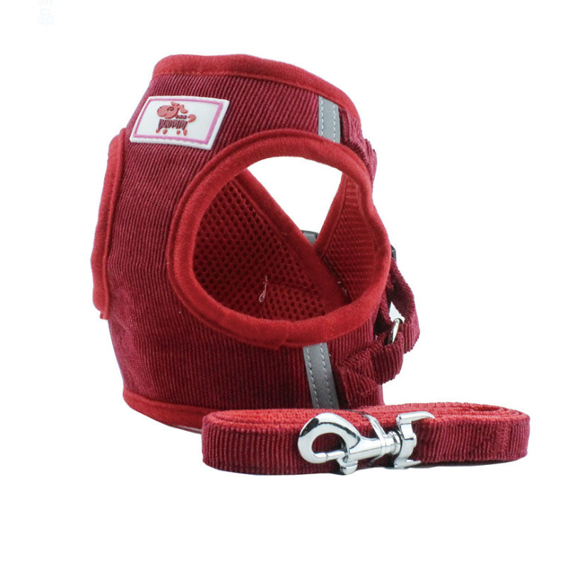 Reflective Dog Harness with Chain Attachment