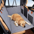 Waterproof Dog Car Seat Cover with Hard Bottom & Mesh Window