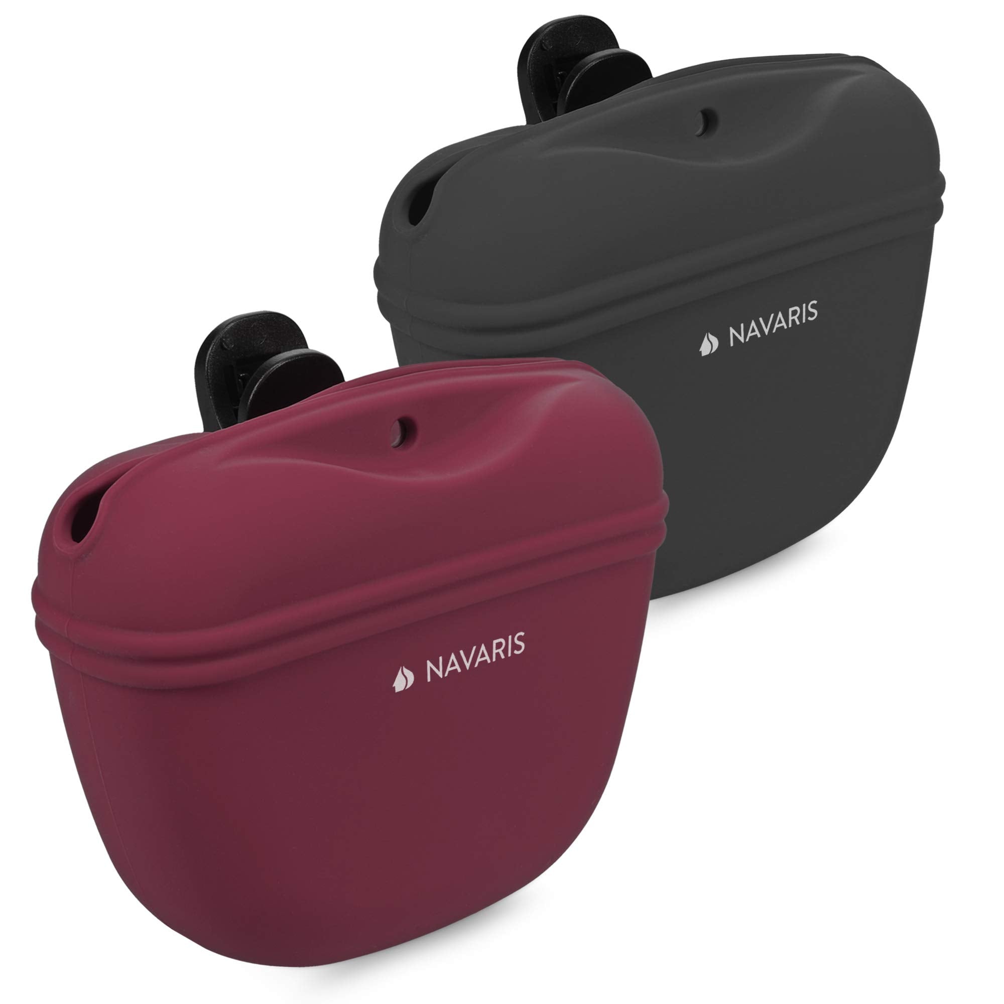 Silicone Dog Treat Pouch with Belt Clip – Set of 2