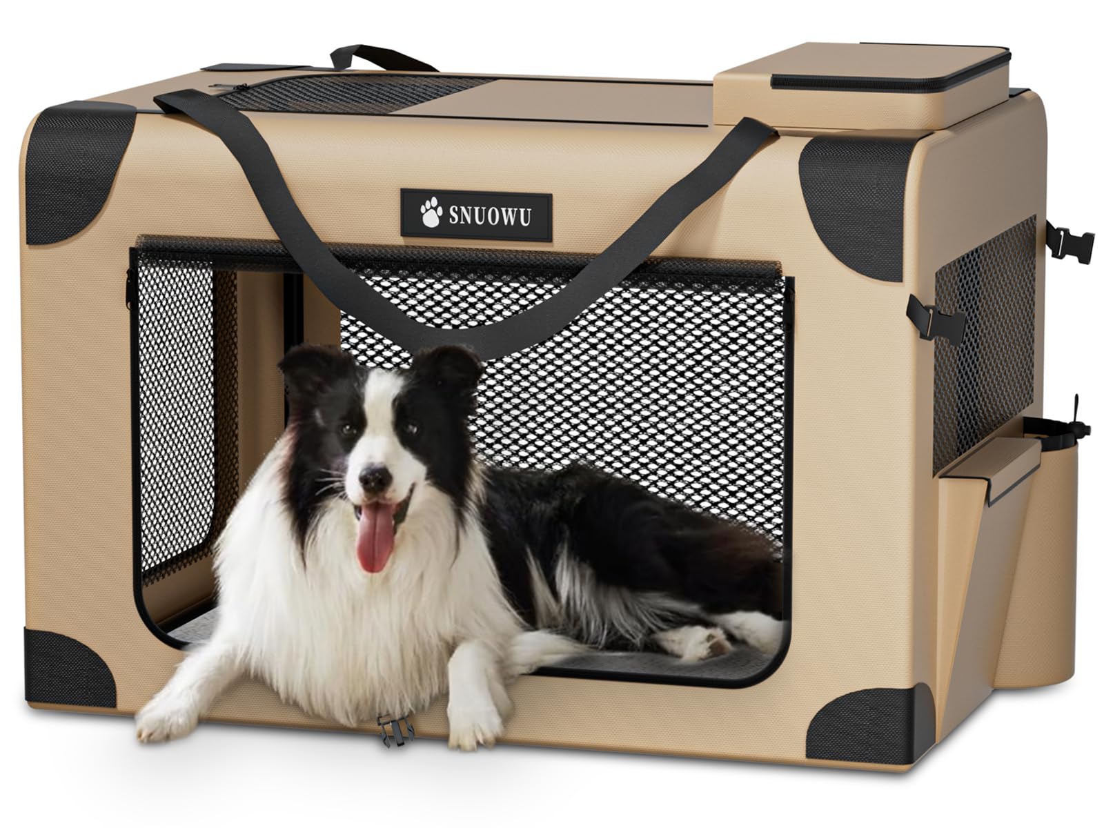 Collapsible Dog Crate – 3-Door, 36 Inch