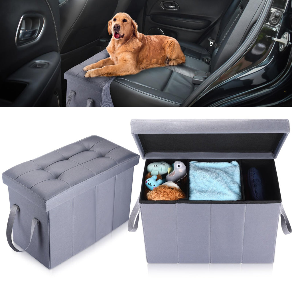 Foldable Dog Car Back Seat Extender – 2 Pack, Up to 300 lbs
