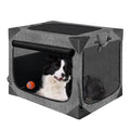 Collapsible Dog Crate – 3-Door, 36 Inch, Dark Gray