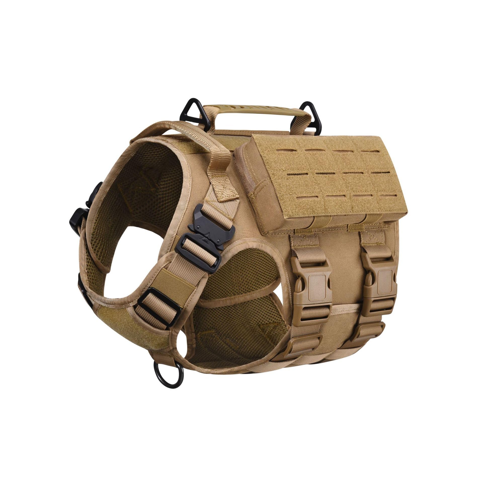 Tactical Dog Harness with MOLLE Pockets