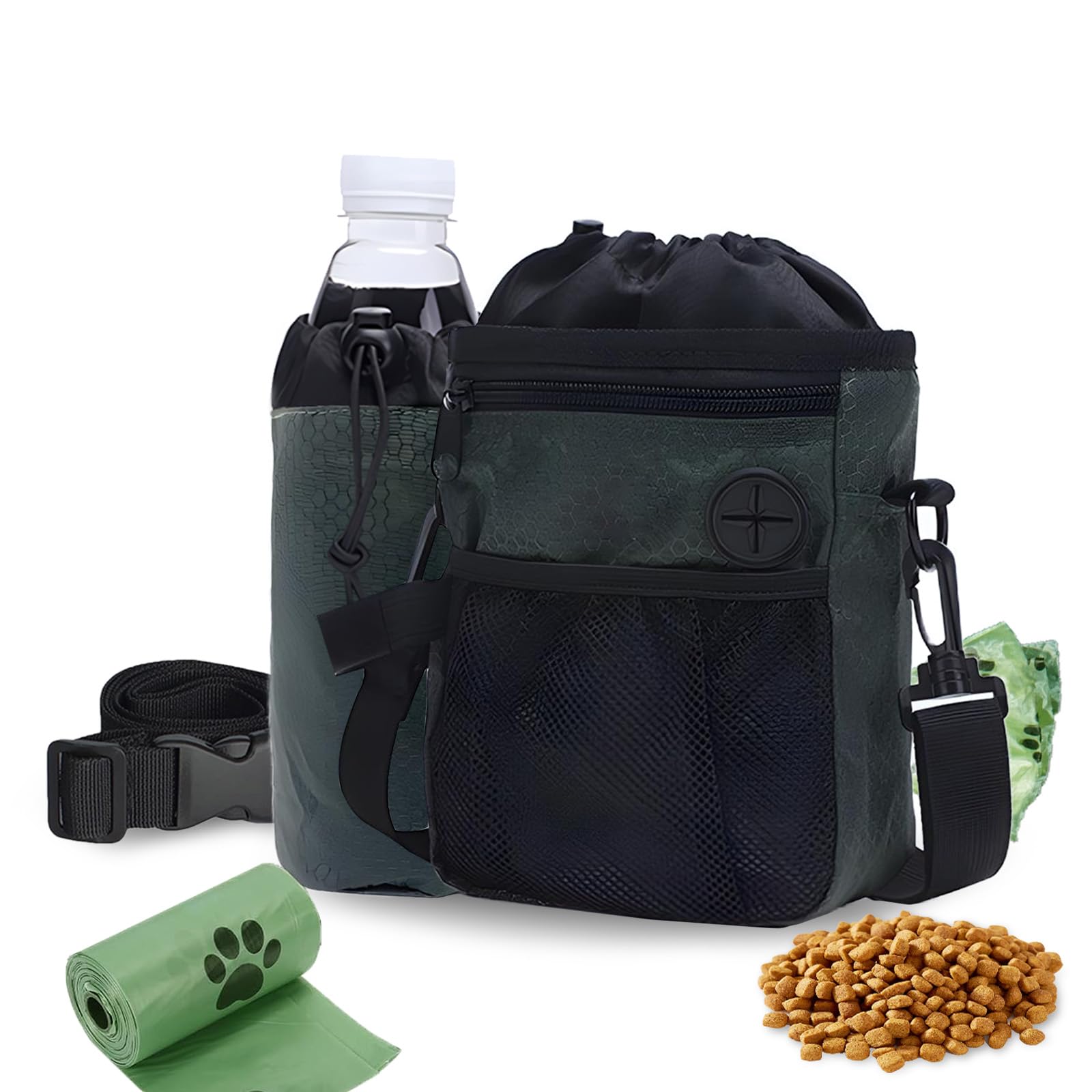Tactical Dog Treat Pouch with Belt & Poop Bag Dispenser