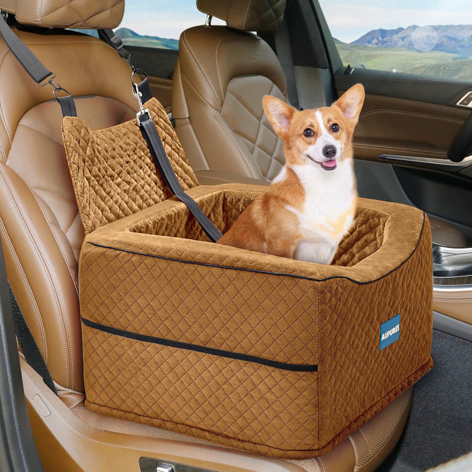 Dog Car Booster Seat – Small Dogs Up to 40 lbs
