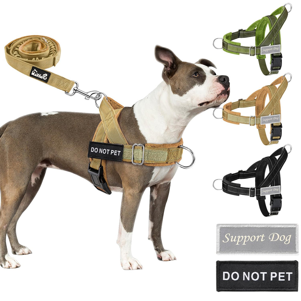 No Pull Tactical Dog Harness & Leash Set