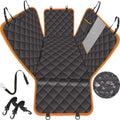 Waterproof Dog Car Seat Cover with Mesh Window & Side Flaps