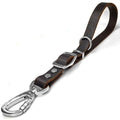 Adjustable Short Genuine Leather Dog Leash